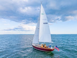 BOADICEA 32 Port Quarter from Above