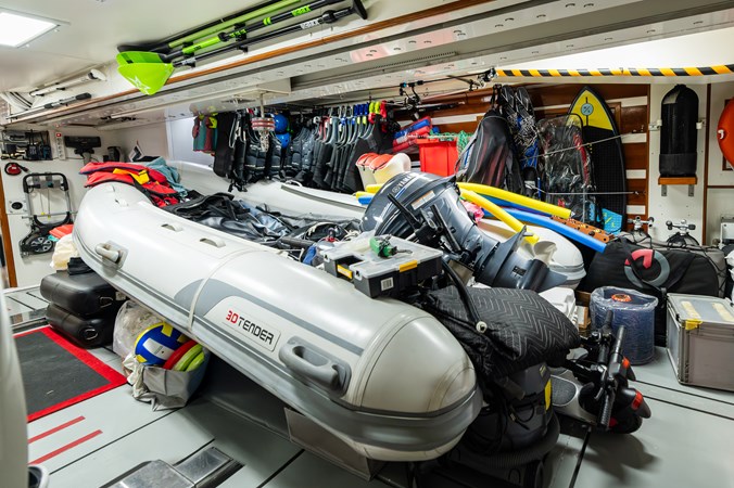 Side Opening Garage Aft of Beach Club