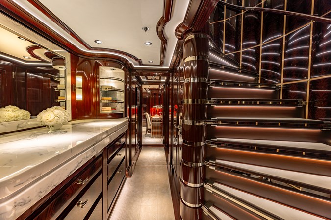 Stairwell to Lower Deck Atrium