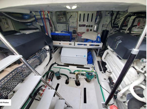 UNNAMED 54 DEFY GRAVITY, 2018 Sabre 48 Flybridge Sedan, Forward Engine Room w SeaKeeper