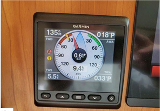 UNNAMED 53 DEFY GRAVITY, 2018 Sabre 48 Flybridge Sedan, Wind Instrument Gauge