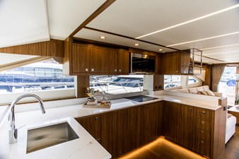 70' Johnson Skylounge 2026 9 Galley looking aft