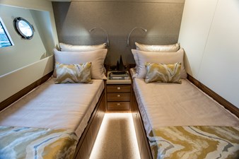 70' Johnson Skylounge 2026 16 Starboard guest cabin
