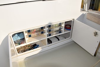 OSPREY 15 Tackle storage center in cockpit
