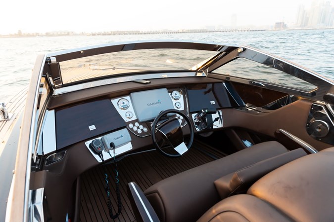 Art of Kinetik TT Galactica helm station with Yanmar diesel engines