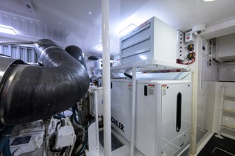 1/2 BARREL 50 New 21kW Kohler generator in sound shield with toolbox above