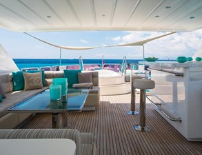 MR & MRS SMITH 12 Flybridge dining area