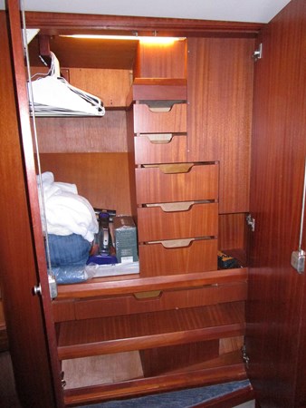 One of two hanging lockers