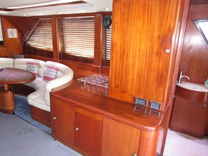 ELSKA 3 Salon to starboard with electrical panel