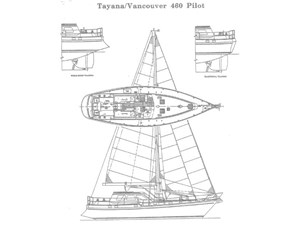 SUN BIRD 84 Deck & Sail Plan