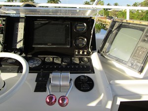 LUCKY STARS 55 Helm detail to starboard