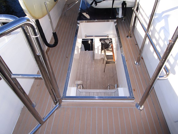 Boat deck steps to aft deck