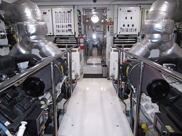 Engine room looking aft