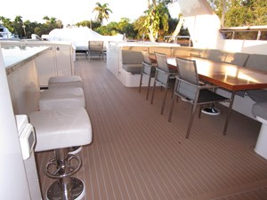 SEASEID 55 Looking aft from helm deck
