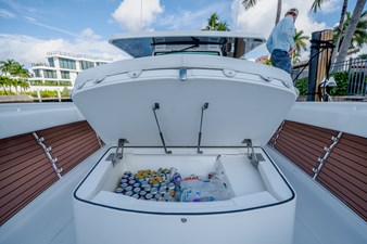 Cowboy 57 Bow Cooler under Seats