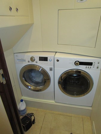 Lower companionway laundry room