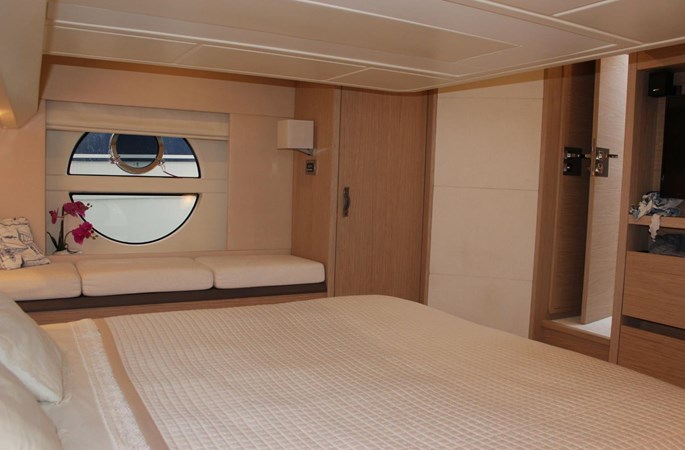 Interior view of master cabin on Monte Carlo
