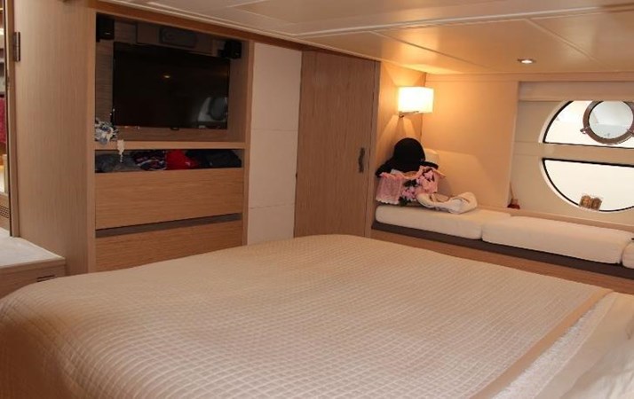 Interior view of master cabin on Monte Carlo