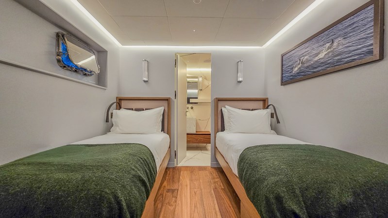 43 MMGI 44M Superyacht for Sale twin cabin