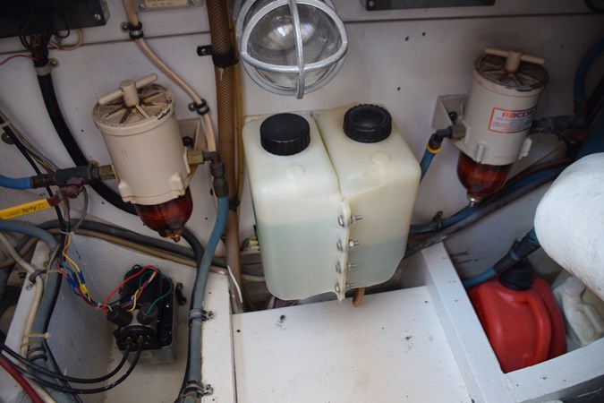 Racor filters and Cummins overflow bottles