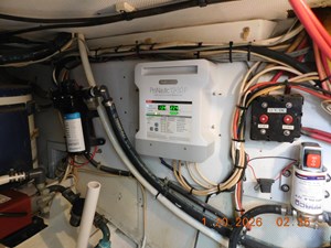 EAGLES NEST  60 Water heater to port, fresh water pump, New Battery charger