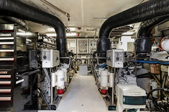 OSSUM DREAM 62 Engine Room Looking Forward  