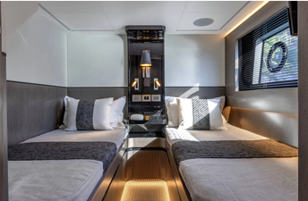 Pearl 63 6 • Luxurious accommodation with beautifully appointed guest cabins