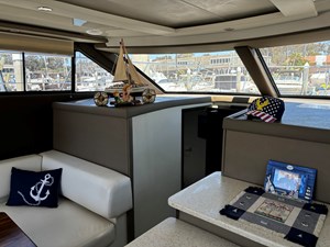 Salon Large Windows and Hallway to the head Master Stateroom Forward