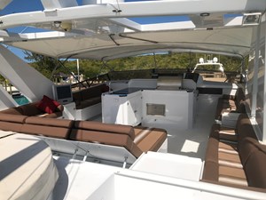MON SHERI 66 Flybridge Looking Forward