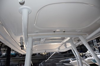 Hardtop supports and radial outrigger bases. Lighting in top.
