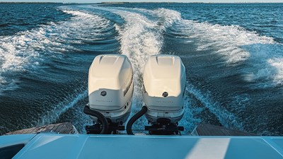 Twin outboard engines