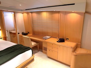 FAVOR 21 020a Main Deck Master Stateroom Desk and Make up counter