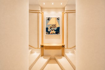 FAVOR 25 026 Main Deck Master Stateroom Stairs to Ensuite
