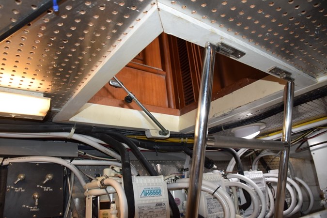 Drop down hatch from inside engine room