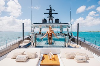 DAYBREAK 36 Sundeck Pool Forward Looking Aft 
