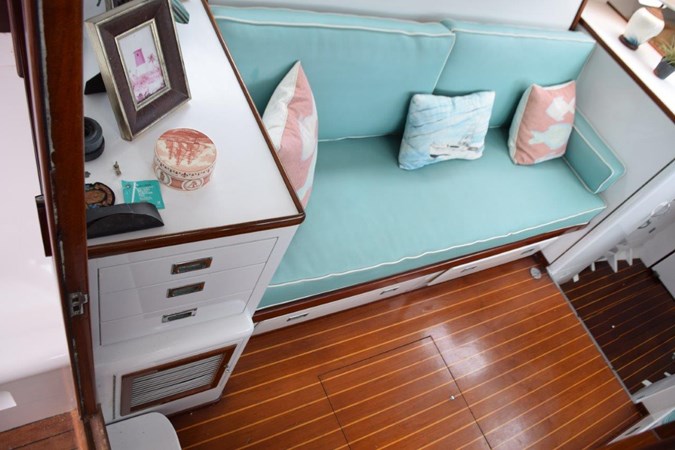 Portside salon settee and countertops