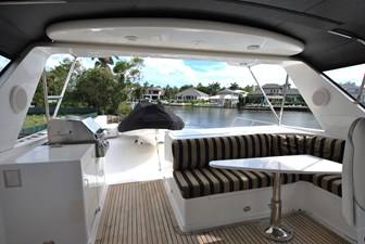WANDERER 40 Flybridge Looking Aft