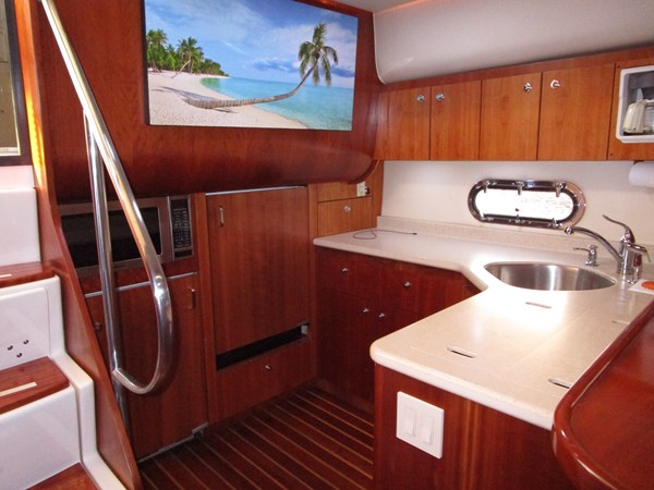 Galley aft to port