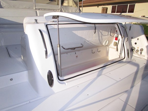 Rear storage garage