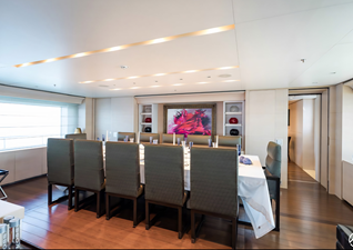 BURKUT 20 Main deck dining area