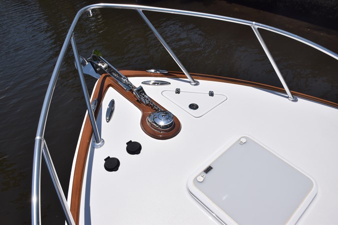 Windlass and bow rail