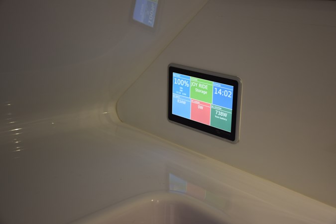 Inverter touch screen panel in cabin