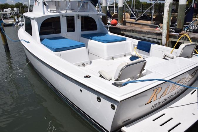 Fiberglass swim platform