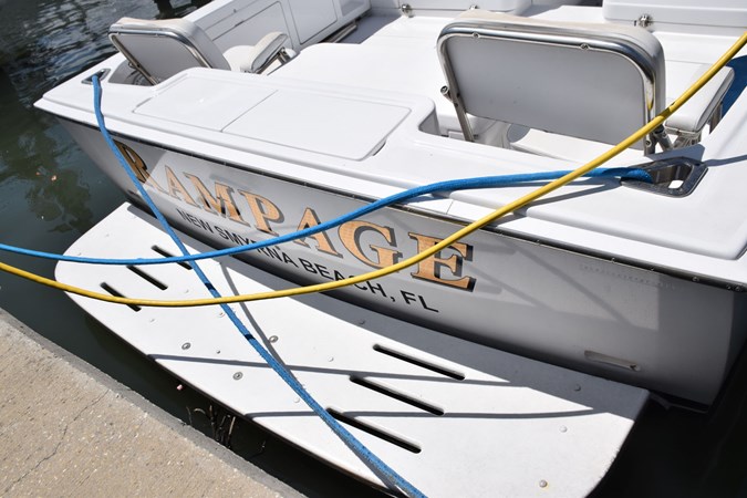 Swim ladder is beneath platform