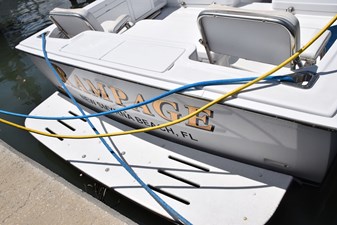 Swim ladder is beneath platform