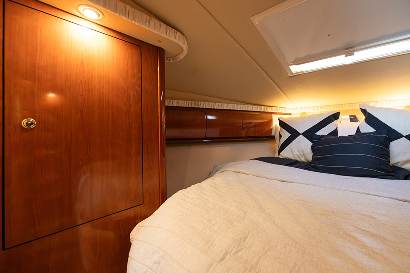Storage in the master stateroom