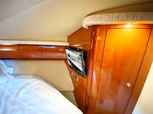 THE AMBER LEIGH 20 TV in the master stateroom