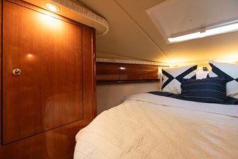 THE AMBER LEIGH 26 Storage in the master stateroom