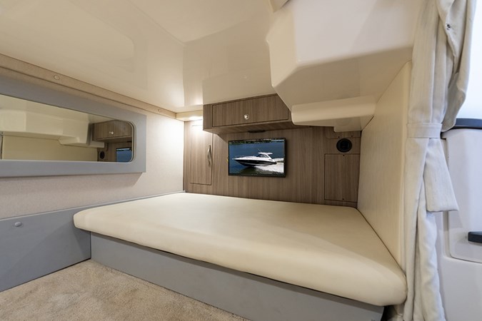 Entertainment center in the mid-cabin