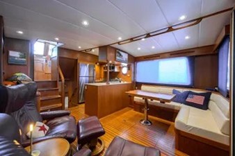 RUFOUS 1 Salon looking to starboard and forward